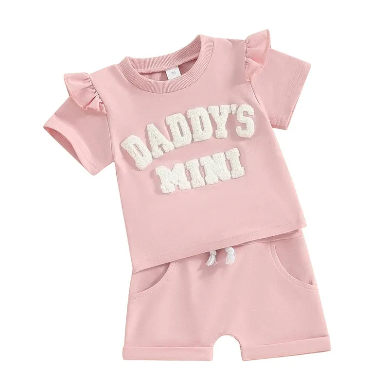 0-3Y Toddler Baby Girl Summer Short Clothing Set
