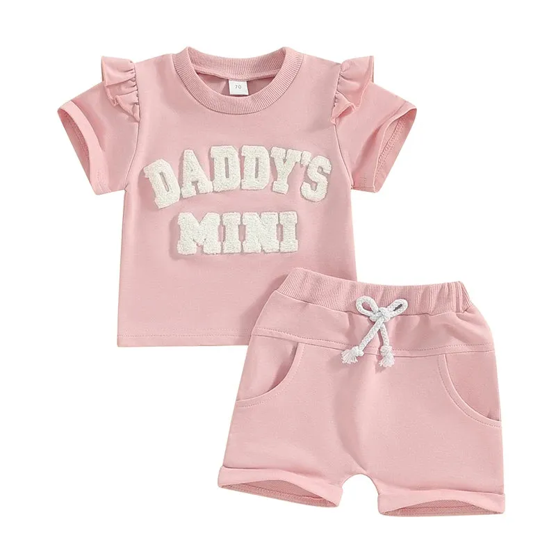 0-3Y Toddler Baby Girl Summer Short Clothing Set