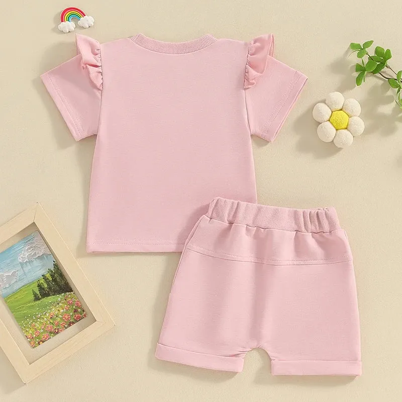 0-3Y Toddler Baby Girl Summer Short Clothing Set
