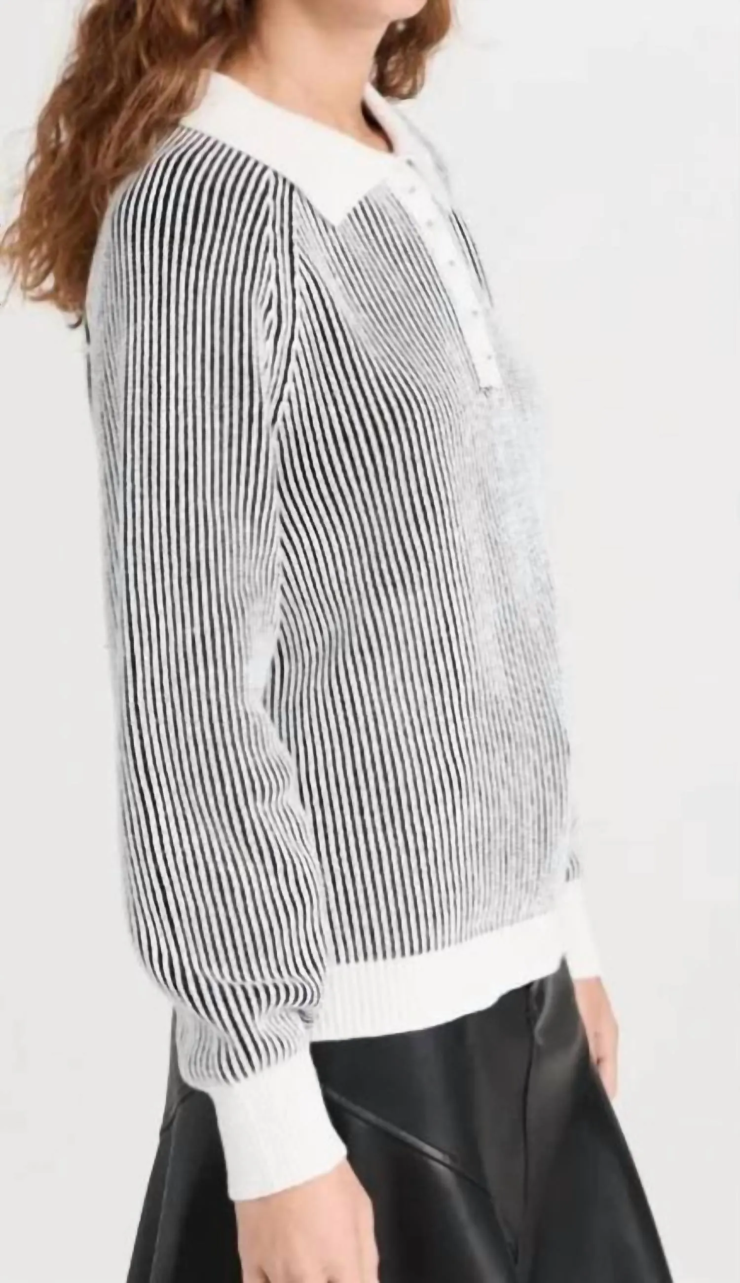 525 America - Plaited Johnny Collar Pullover