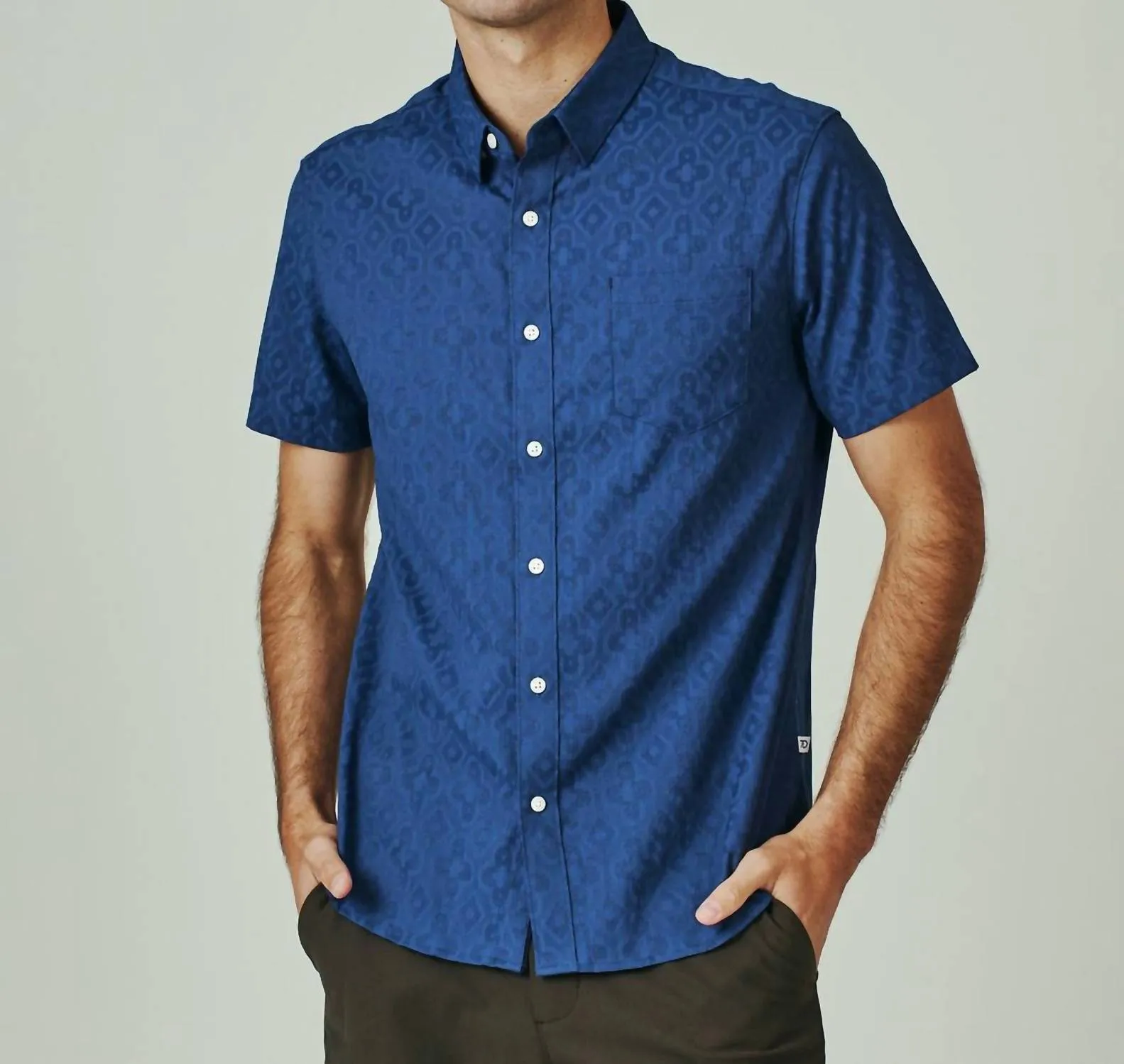 7Diamonds - Atlas Jacquard Short Sleeve Shirt