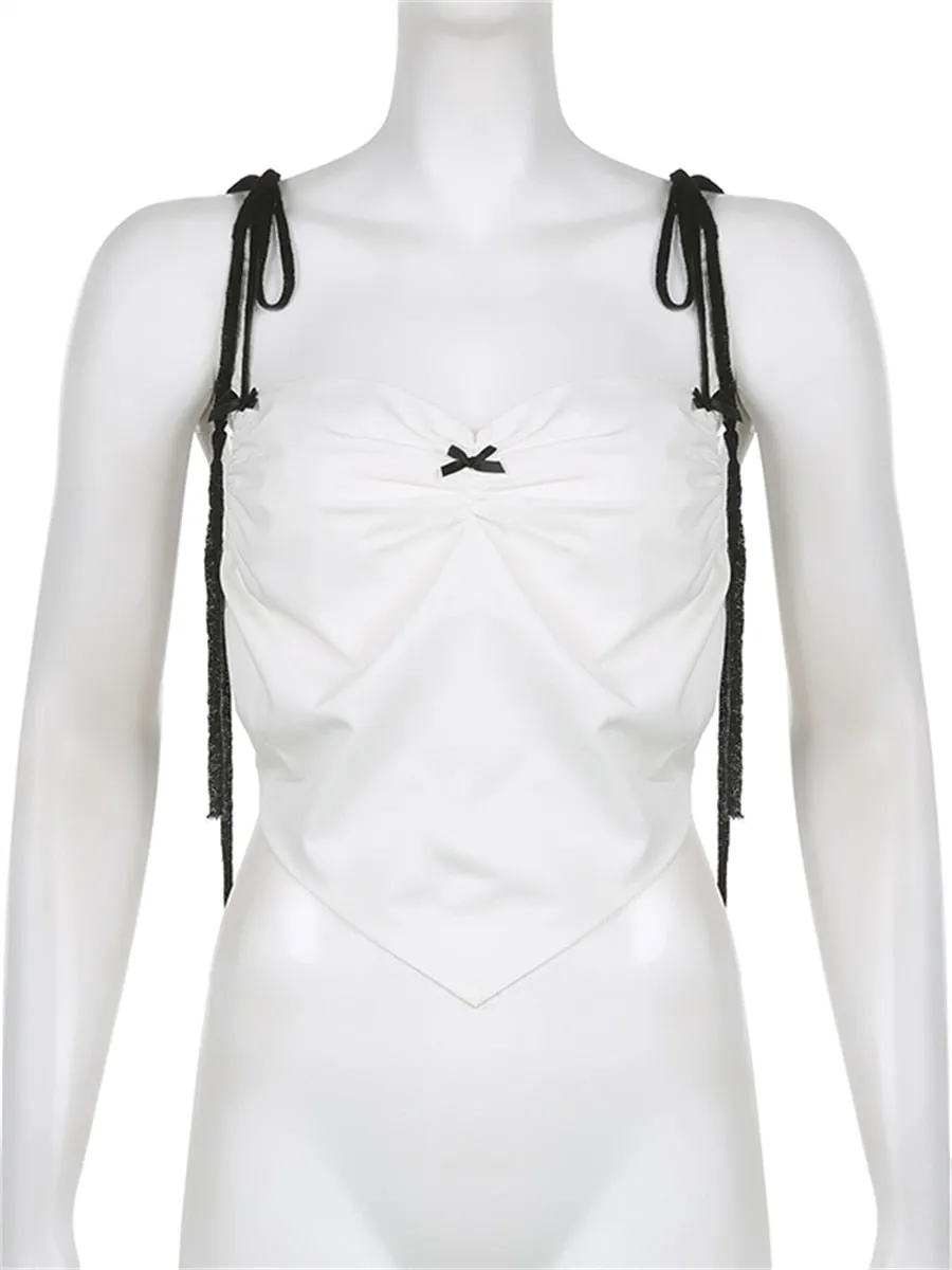 Bandage Suspender Crop Tops