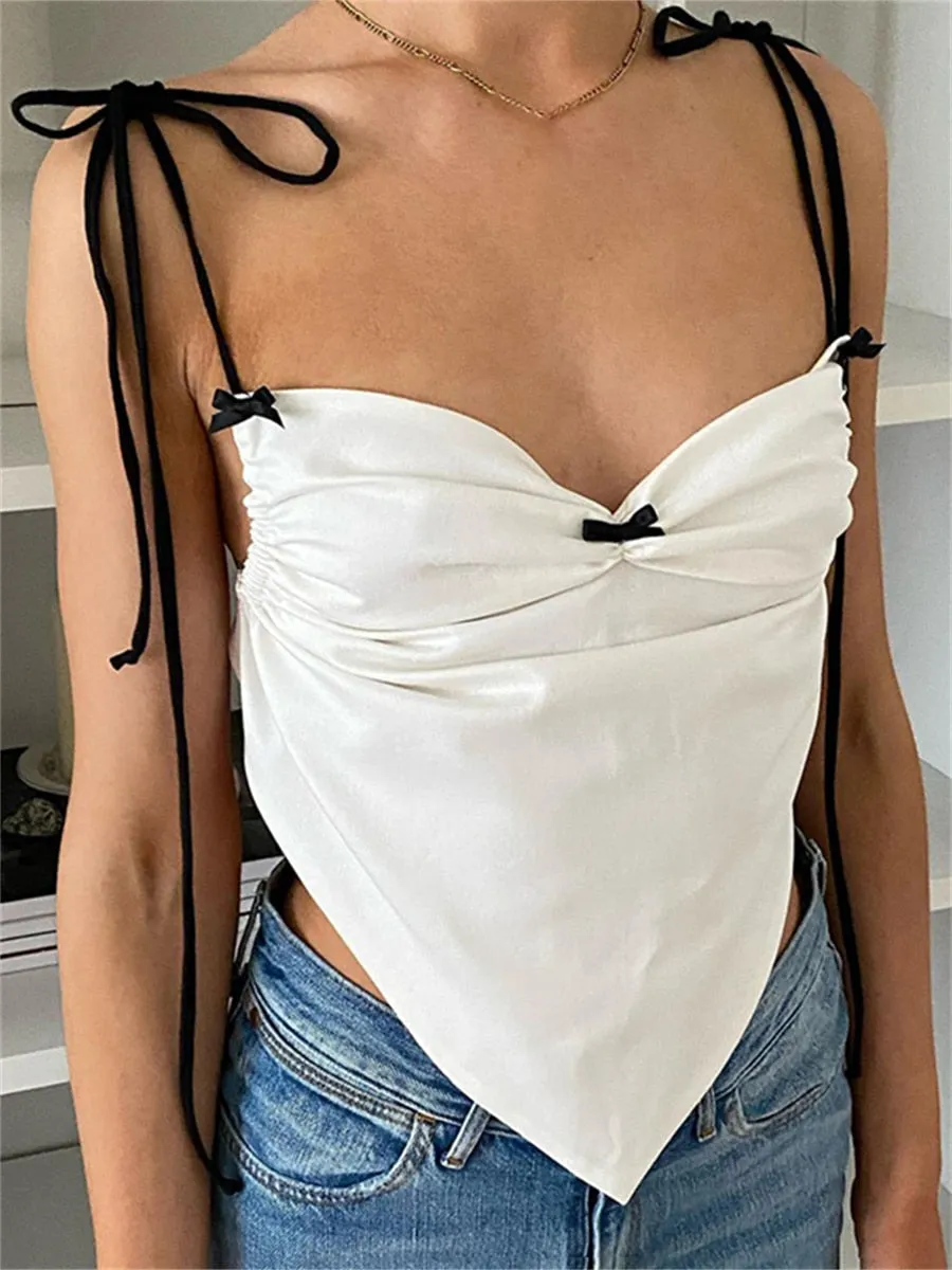 Bandage Suspender Crop Tops
