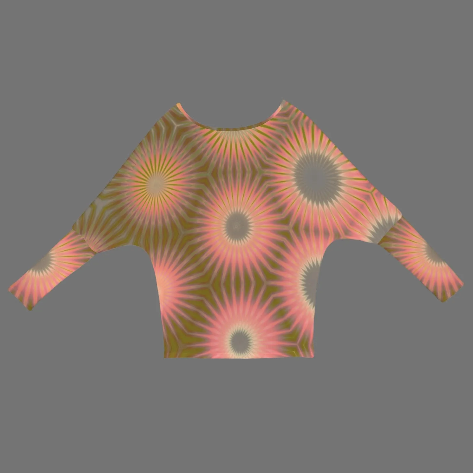 Batwing Long Sleeve Sweater Iridescent Sunset