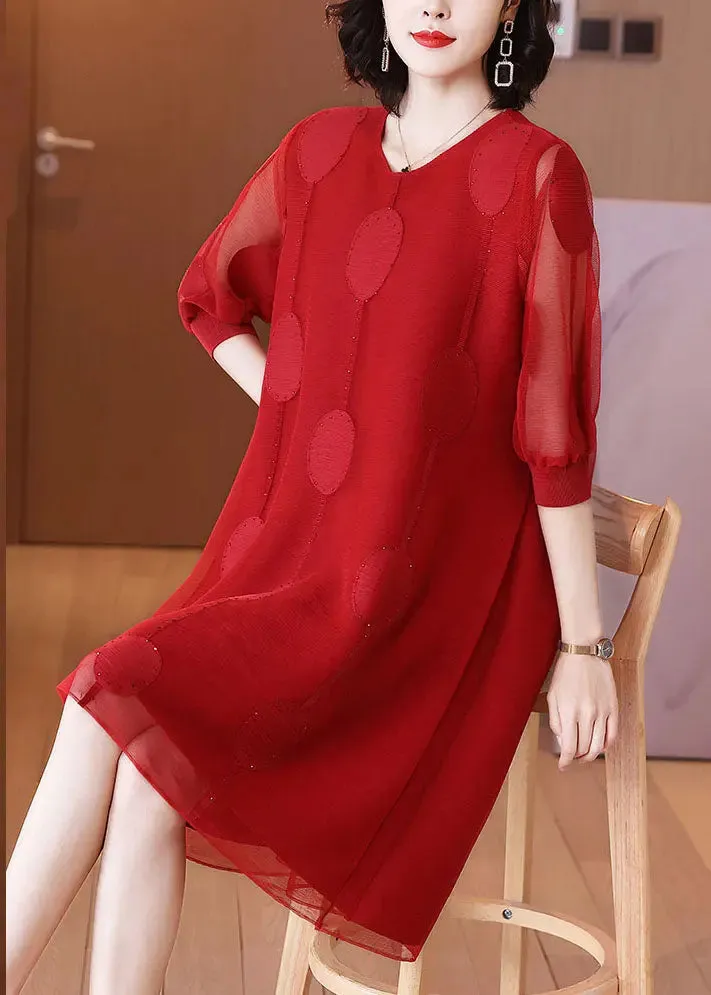 Bead Tulle Long Dresses Long Sleeve