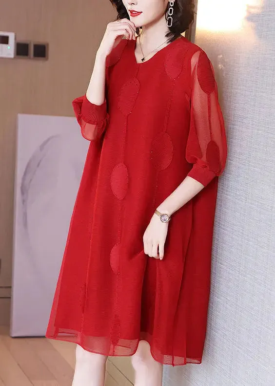 Bead Tulle Long Dresses Long Sleeve