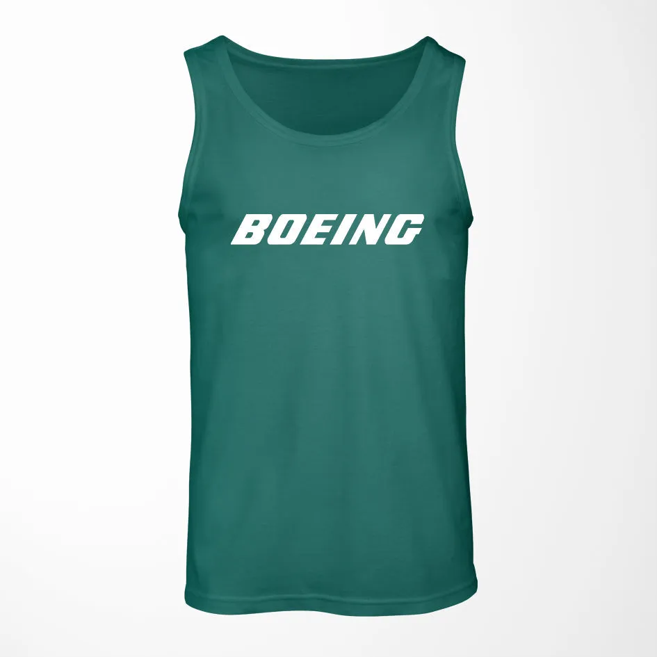 Boeing & Text Designed Tank Tops