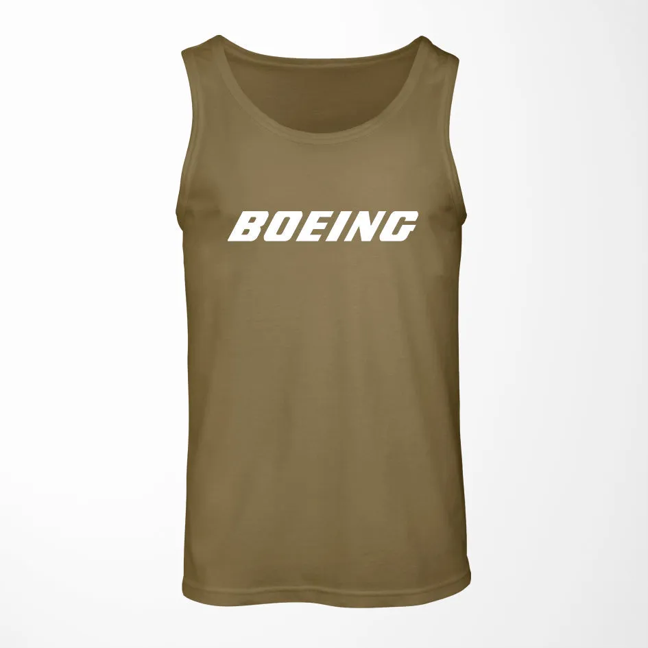 Boeing & Text Designed Tank Tops