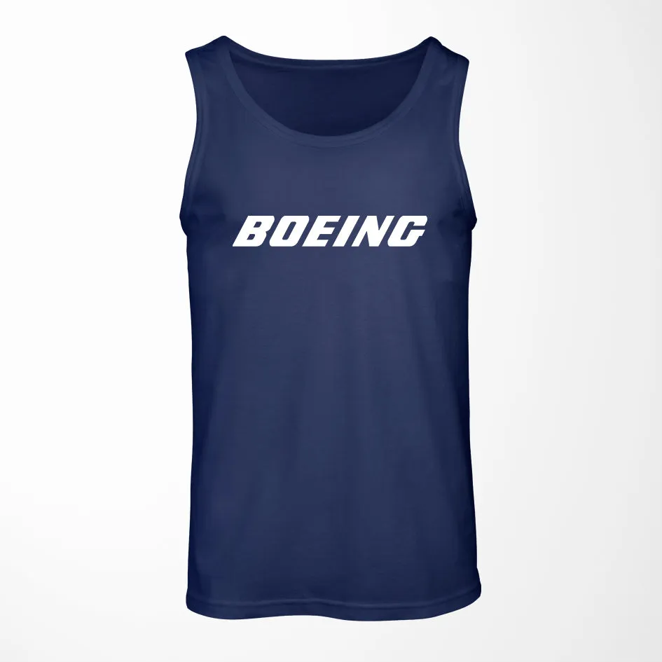 Boeing & Text Designed Tank Tops
