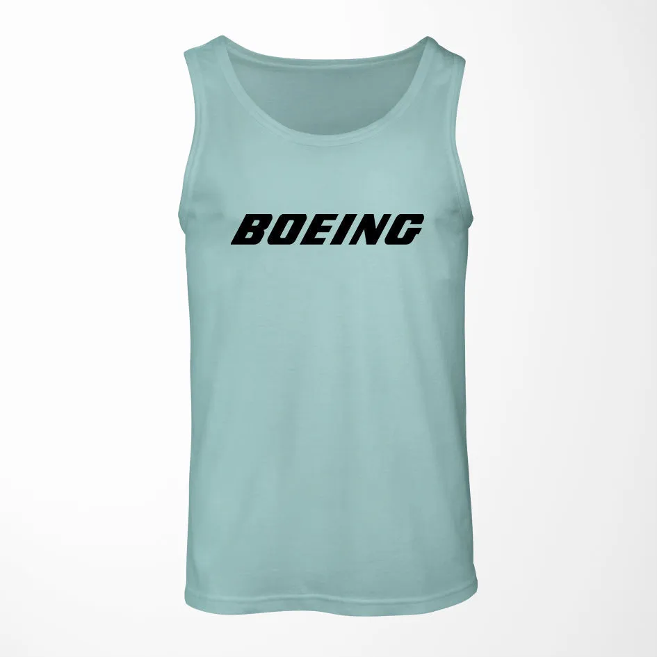 Boeing & Text Designed Tank Tops