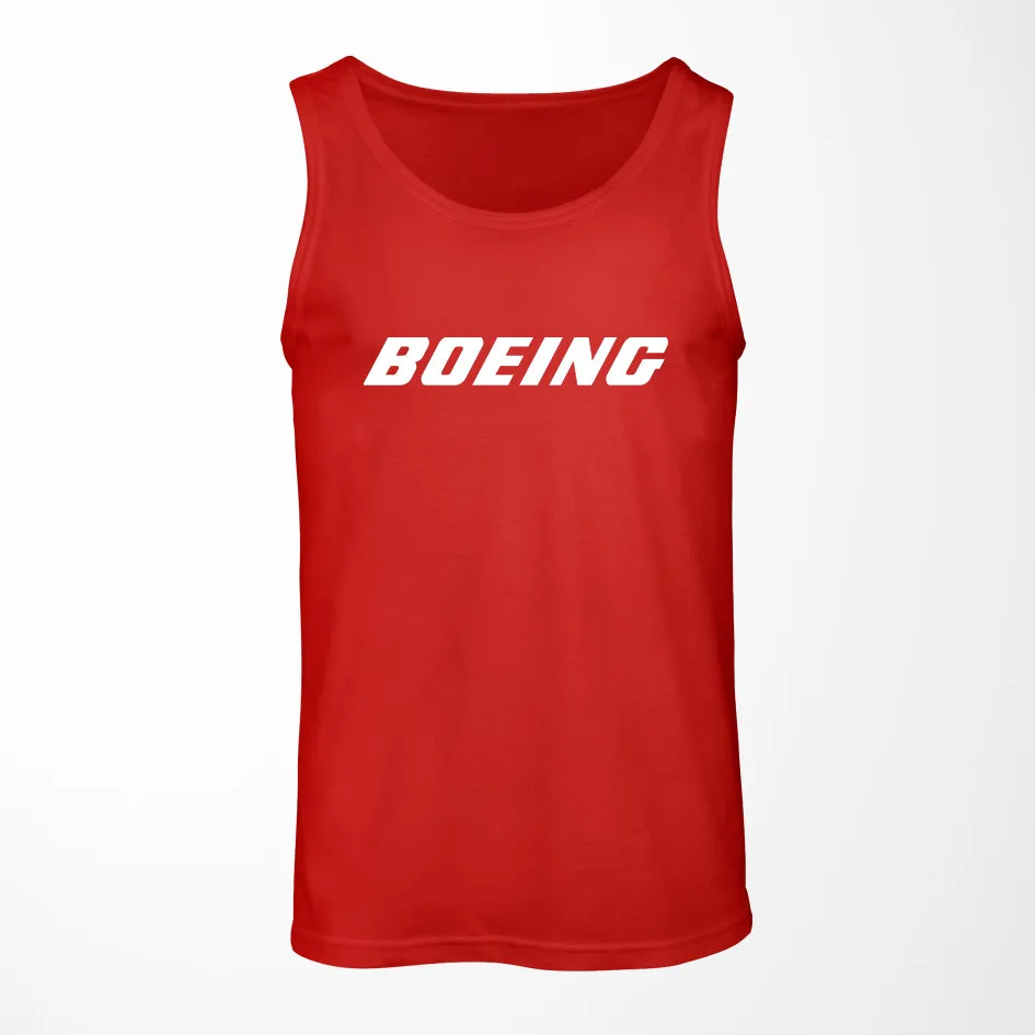 Boeing & Text Designed Tank Tops