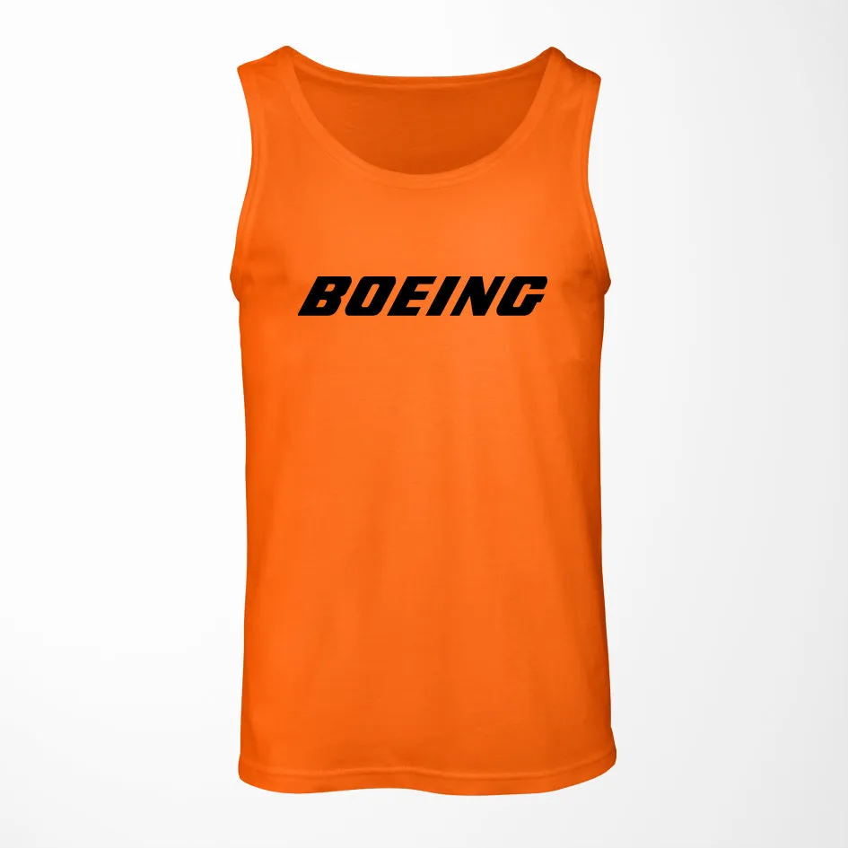Boeing & Text Designed Tank Tops