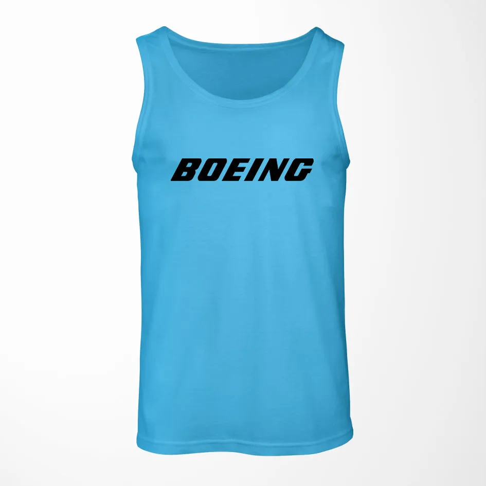 Boeing & Text Designed Tank Tops