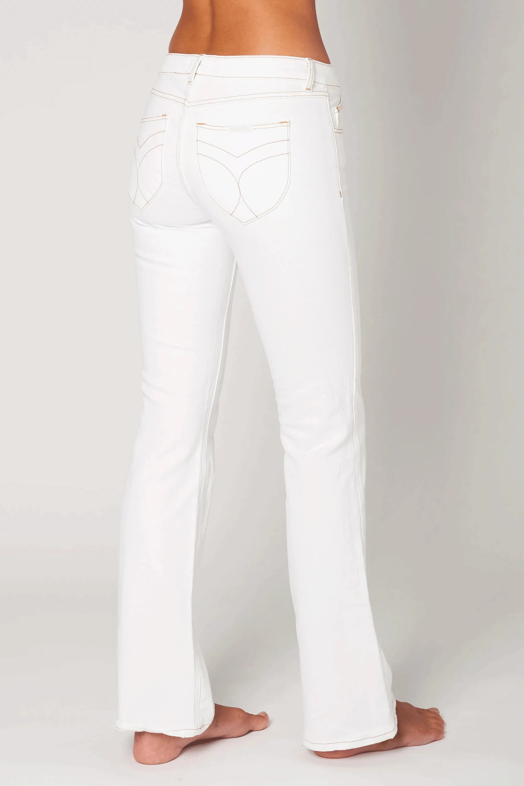 Dallas Low Bootcut - 80s White