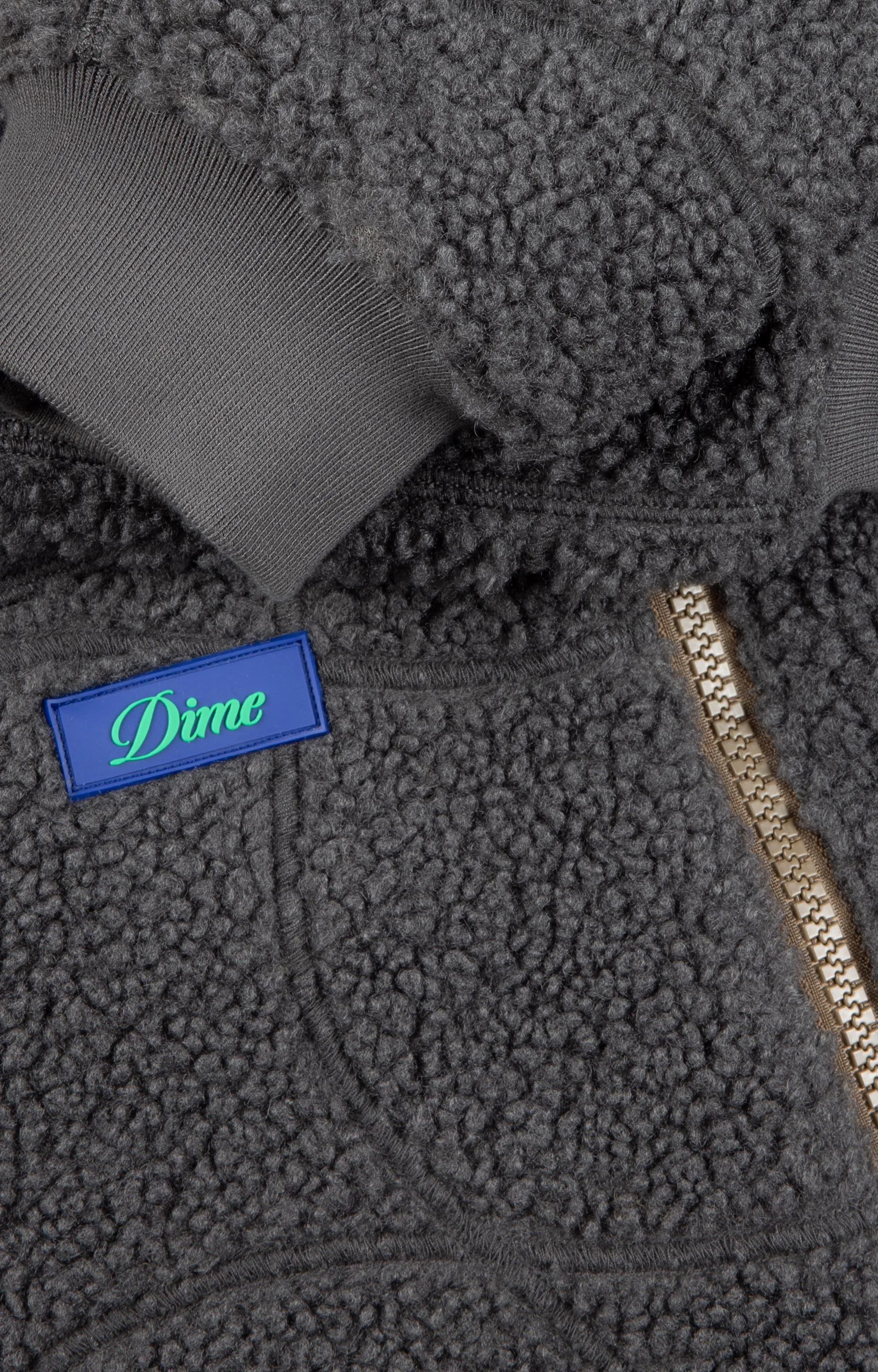 Dime Coverstich Sherpa Fleece, Charcoal