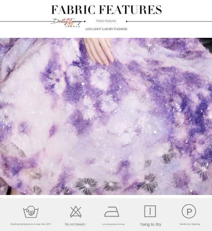 DOLLY Elegant Purple Off Shoulder Short Sleeve Print Long Loose Dress-ABUELA