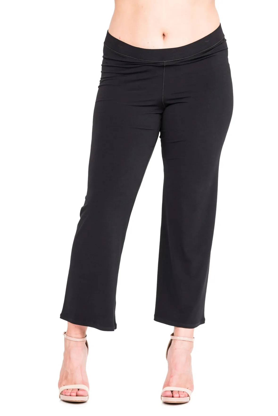 Elastic Waist Band Capri Pants