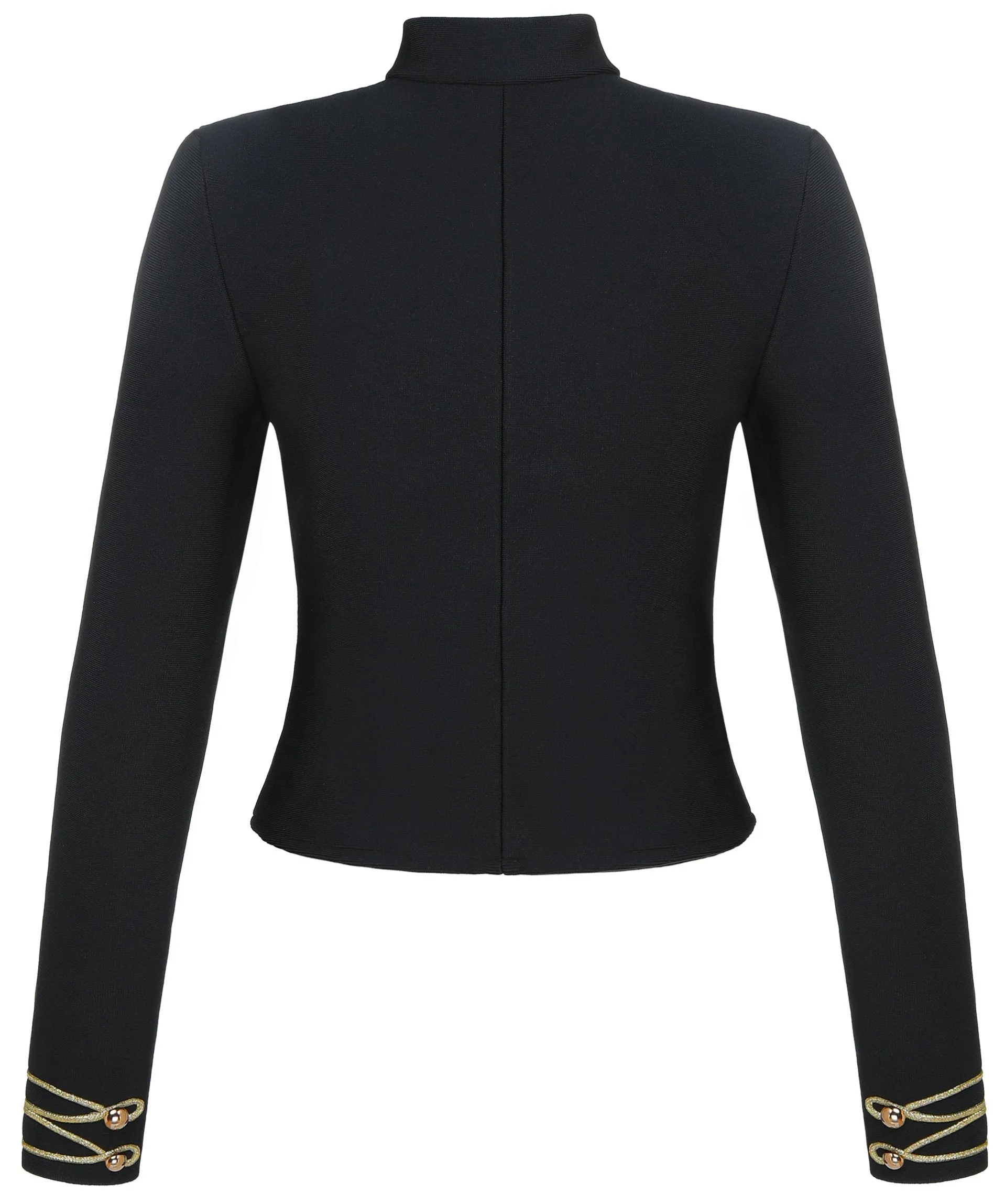 Embroidered Military Stretch Jacket