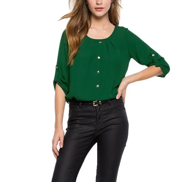 Fashion Casual Office Chiffon Shirts