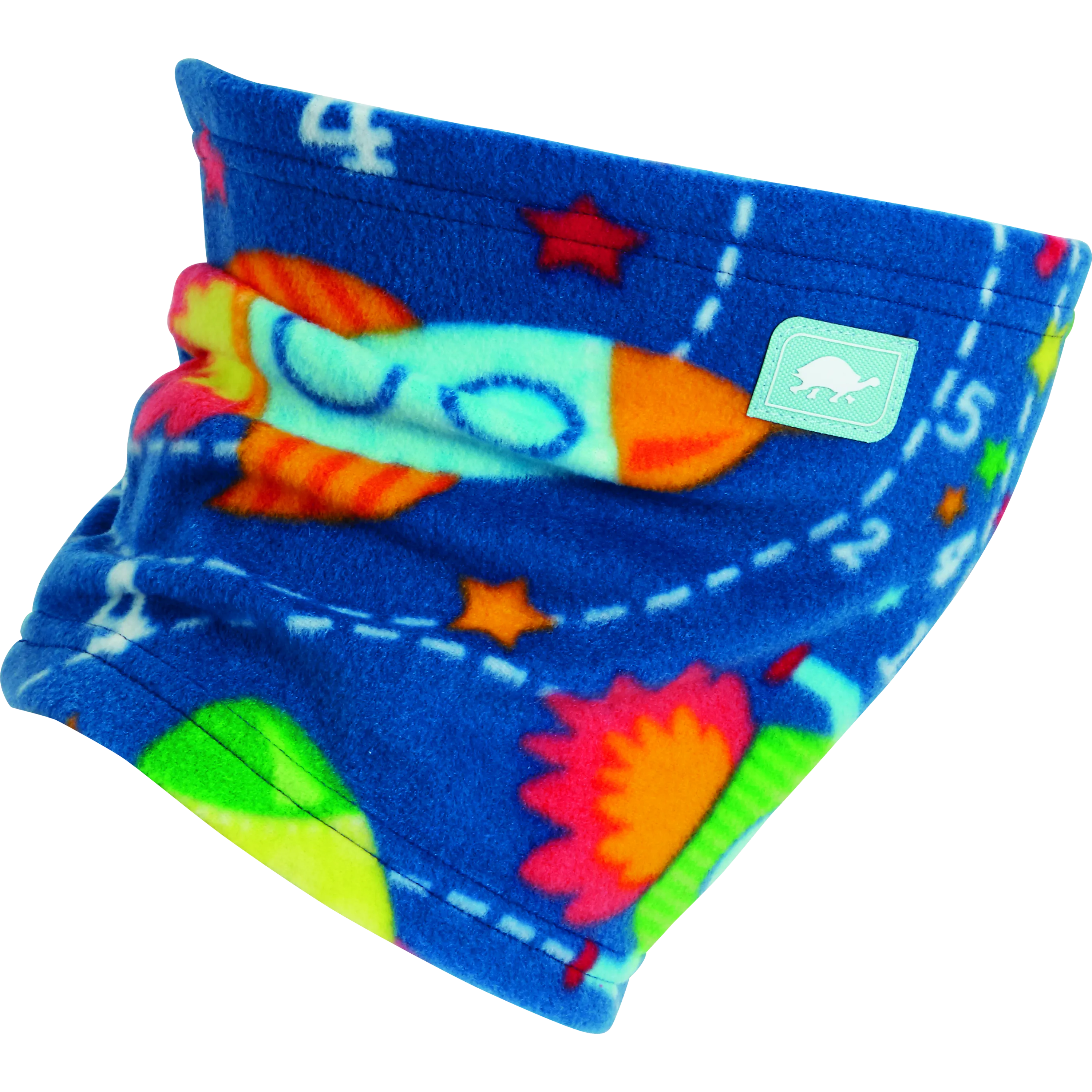 Kids Playful Print Fleece Single-Layer Neck