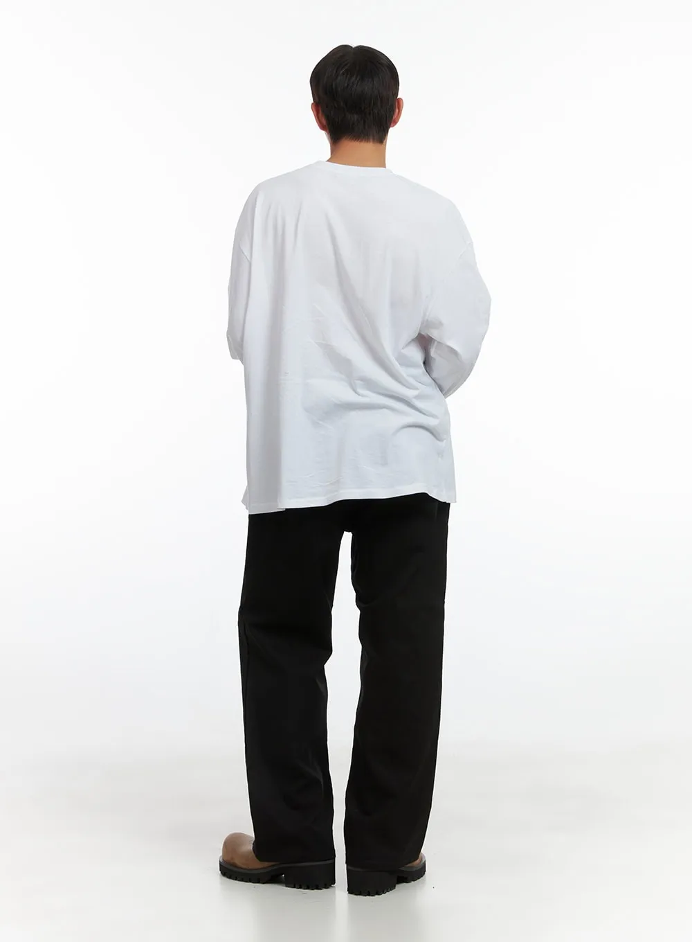 Men's Cotton Loose Fit Graphic Print Top CO408