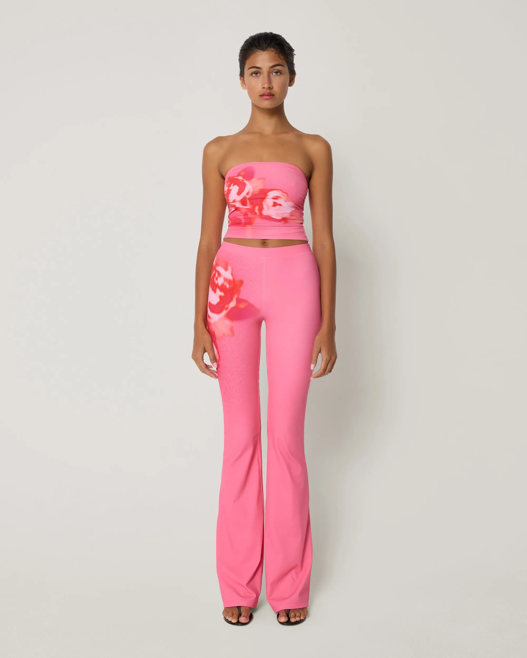 Smooth Stretch Low Rise Pant | Pink Peony