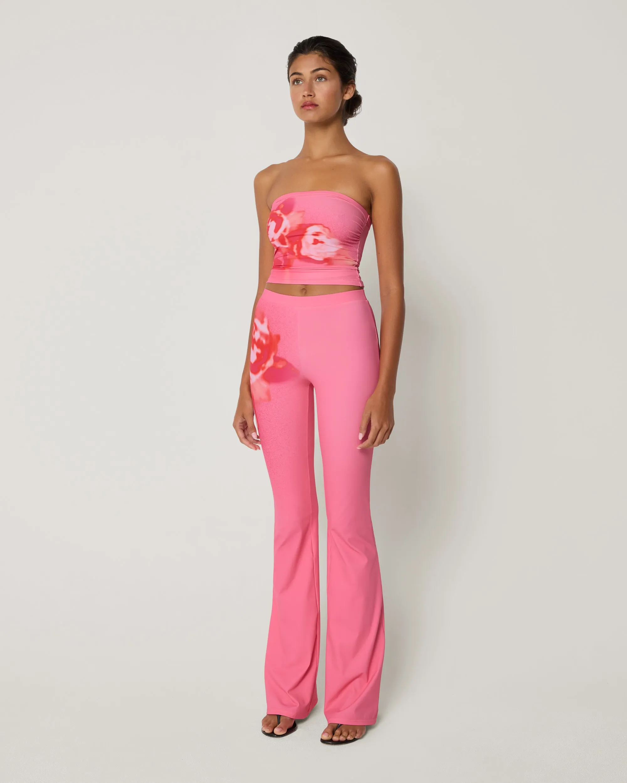 Smooth Stretch Low Rise Pant | Pink Peony