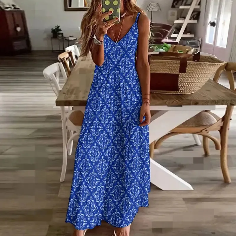Twirl in Style with the Comfy Blue Boho Maxi Dress of Your Dreams