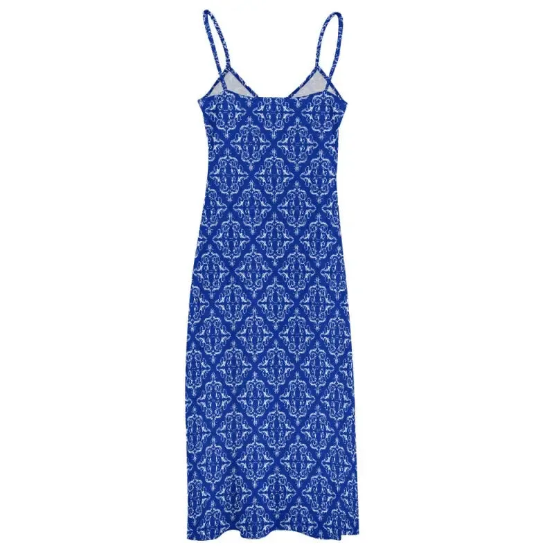 Twirl in Style with the Comfy Blue Boho Maxi Dress of Your Dreams